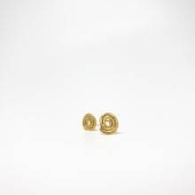 Load image into Gallery viewer, Spiral Stud Earrings Brass
