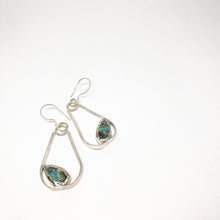 Load image into Gallery viewer, Azurite Queen Earrings : Sterling Silver