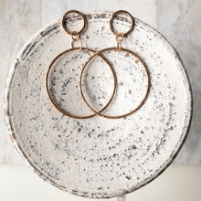 Load image into Gallery viewer, Infinity Statement Hoops REDUX in Bronze