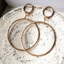 Load image into Gallery viewer, Infinity Statement Hoops REDUX in Bronze