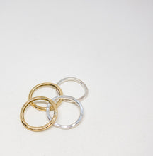 Load image into Gallery viewer, Organic Brass Stacking Rings