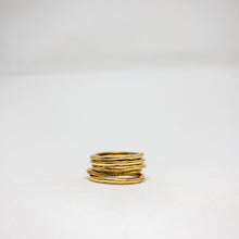 Load image into Gallery viewer, Organic Brass Stacking Rings
