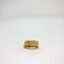 Load image into Gallery viewer, Organic Brass Stacking Rings