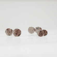 Load image into Gallery viewer, Sterling Silver Organic Studs
