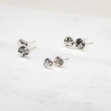 Load image into Gallery viewer, Sterling Silver Organic Studs