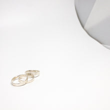 Load image into Gallery viewer, 3 Times Hammered Rings : Sterling Silver
