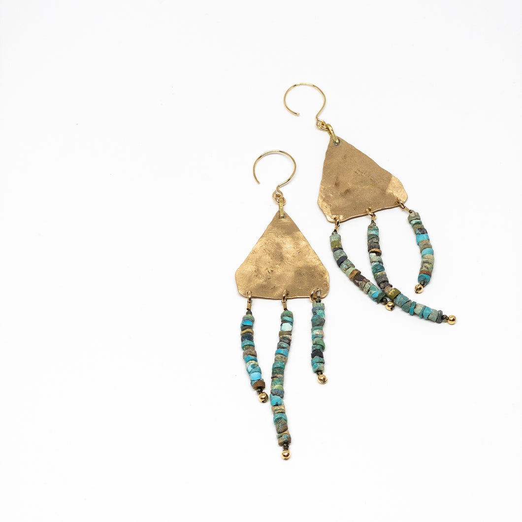 Bronze Goddess Earrings