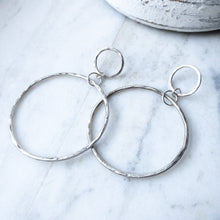 Load image into Gallery viewer, Infinity Statement Hoops REDUX in Sterling Silver
