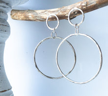 Load image into Gallery viewer, Infinity Statement Hoops REDUX in Sterling Silver
