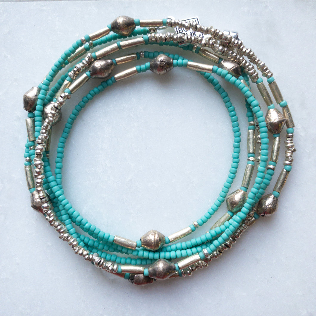 Turquoise Love Wrap Silver