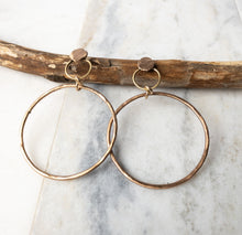 Load image into Gallery viewer, Shibumi Bronze Age Hoops
