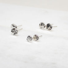 Load image into Gallery viewer, Sterling Silver Shibumi Organic Studs
